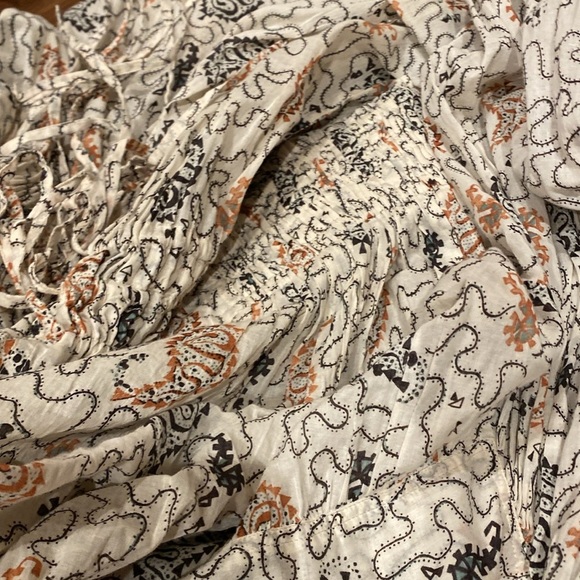 ISABEL MARANT / Ariana Printed Boho Cotton Midi Dress 44 large L - Picture 9 of 11